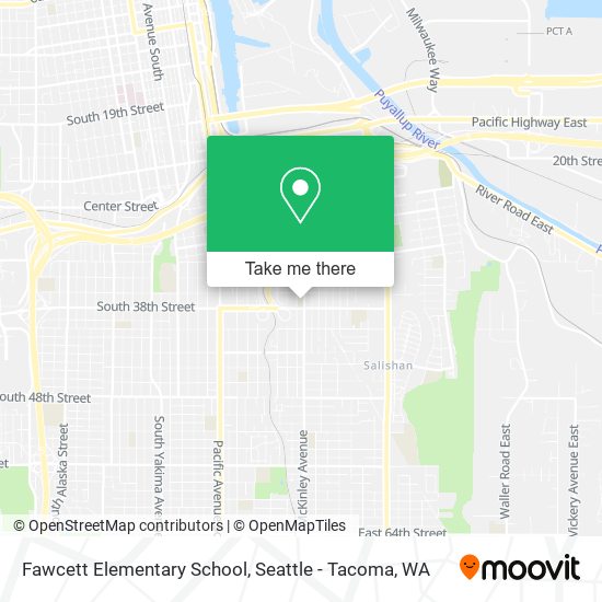 Mapa de Fawcett Elementary School