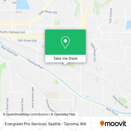 Evergreen Pro Services map