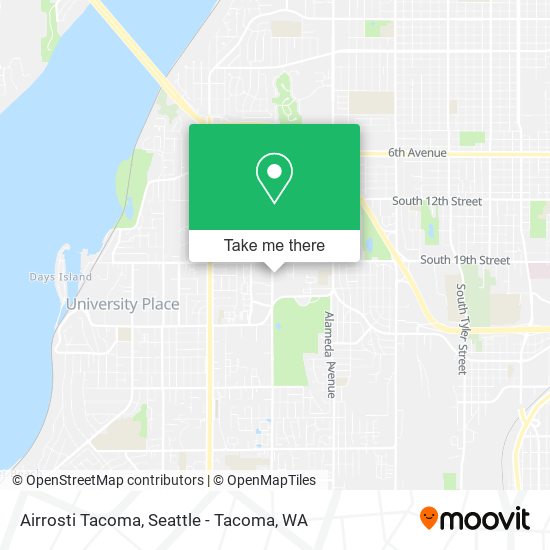 Mapa de Airrosti Tacoma