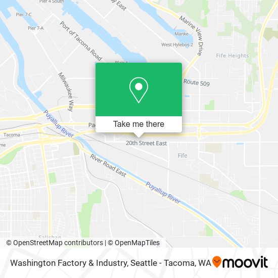Washington Factory & Industry map