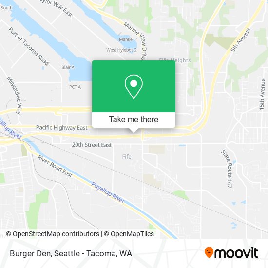 Burger Den map