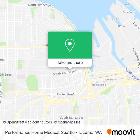 Performance Home Medical map