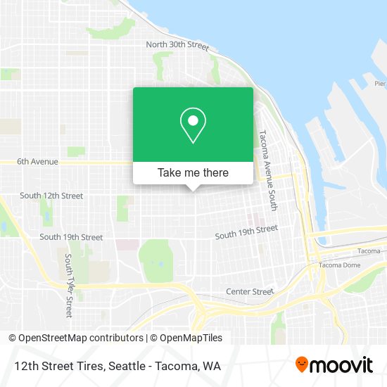 12th Street Tires map