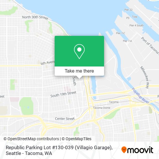 Mapa de Republic Parking Lot #130-039 (Villagio Garage)