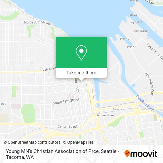 Young MN's Christian Association of Prce map