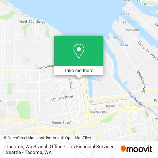Tacoma, Wa Branch Office - Ubs Financial Services map