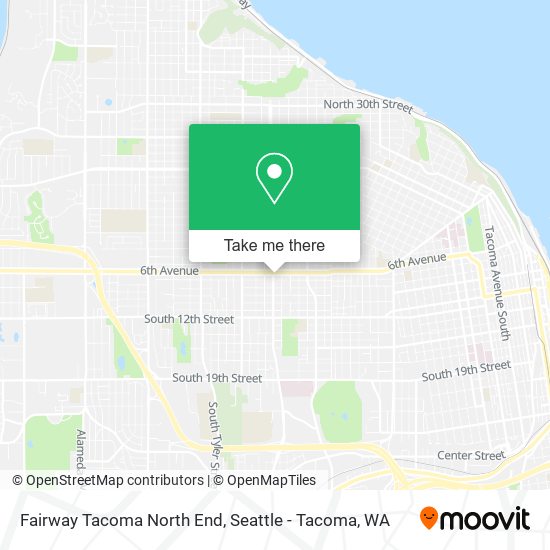 Fairway Tacoma North End map