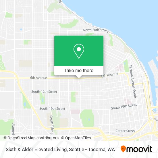 Mapa de Sixth & Alder Elevated Living