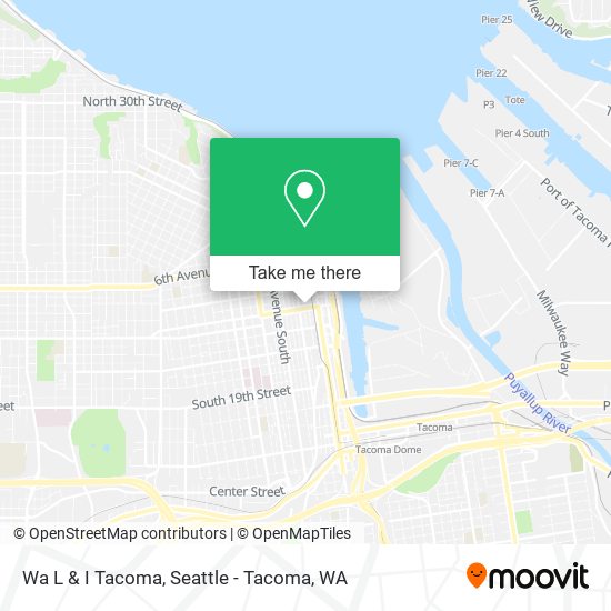 Wa L & I Tacoma map