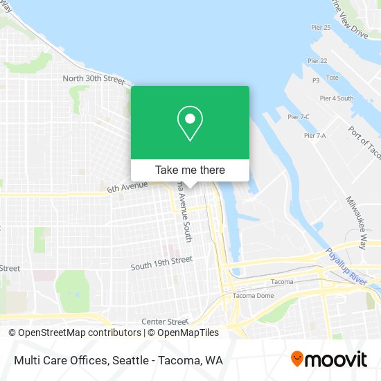 Multi Care Offices map