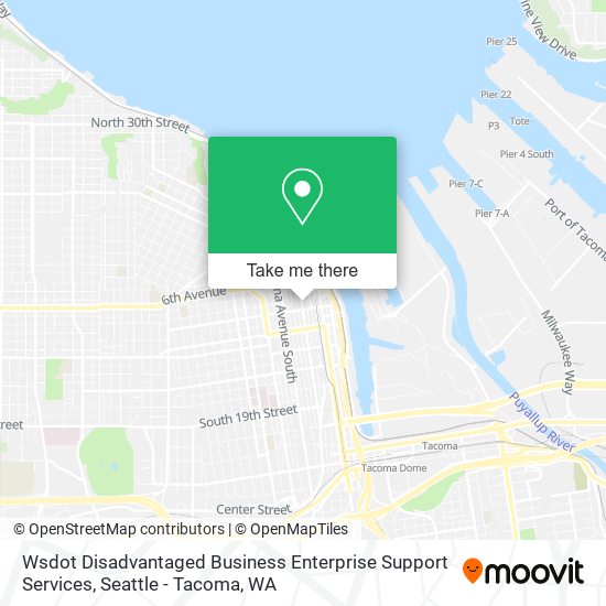 Mapa de Wsdot Disadvantaged Business Enterprise Support Services