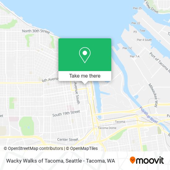 Mapa de Wacky Walks of Tacoma