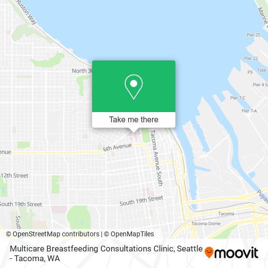Multicare Breastfeeding Consultations Clinic map