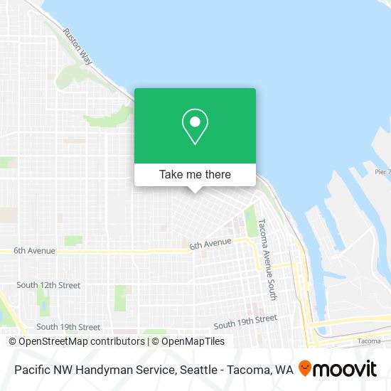 Pacific NW Handyman Service map