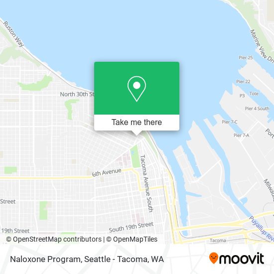 Naloxone Program map