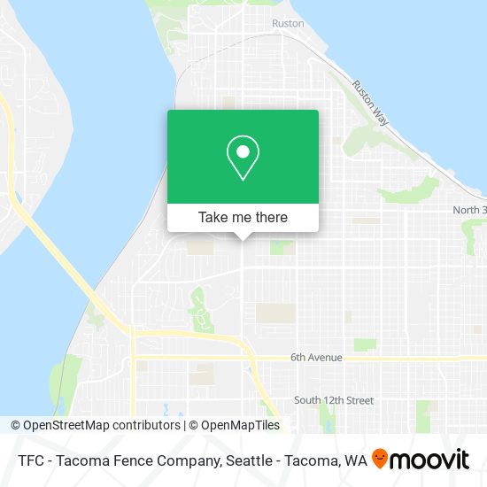 Mapa de TFC - Tacoma Fence Company