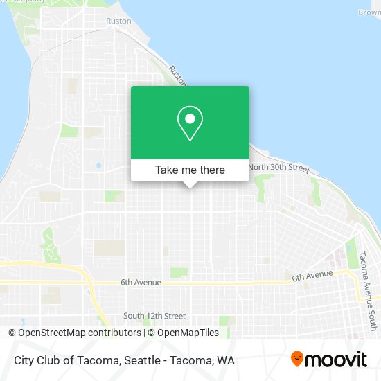 City Club of Tacoma map