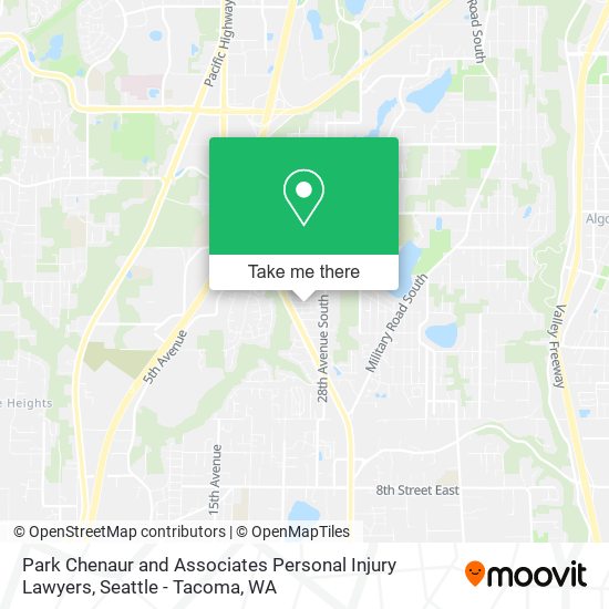 Park Chenaur and Associates Personal Injury Lawyers map