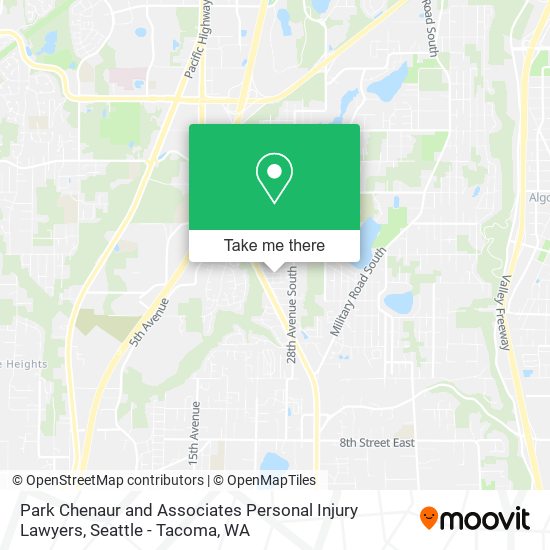 Mapa de Park Chenaur and Associates Personal Injury Lawyers