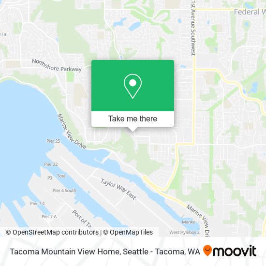 Mapa de Tacoma Mountain View Home