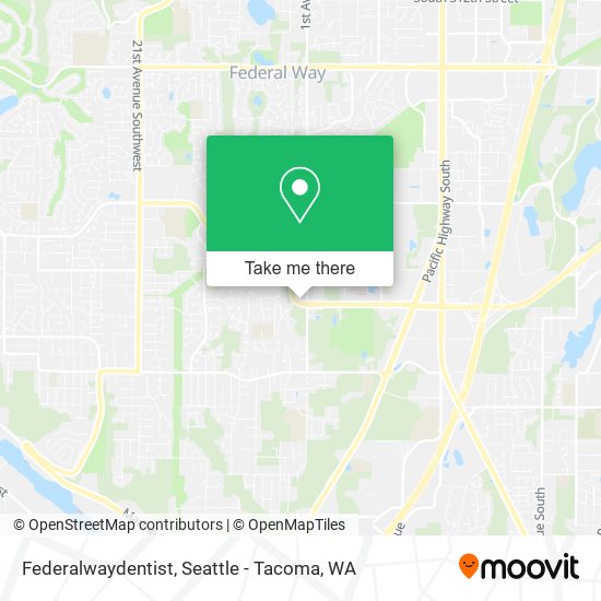 Federalwaydentist map