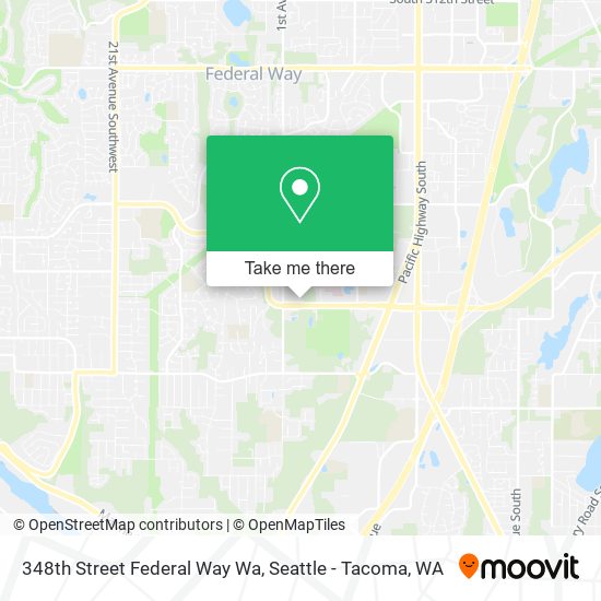 Mapa de 348th Street Federal Way Wa