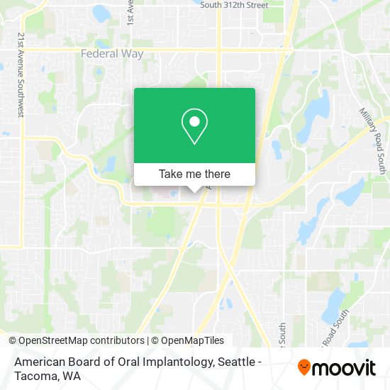 American Board of Oral Implantology map