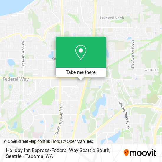 Holiday Inn Express-Federal Way Seattle South map