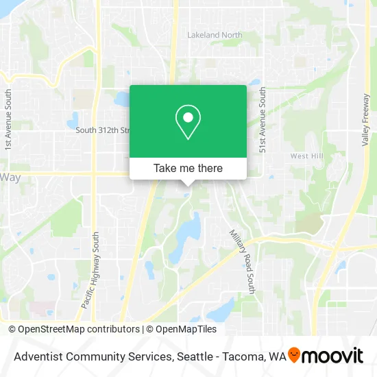 Mapa de Adventist Community Services