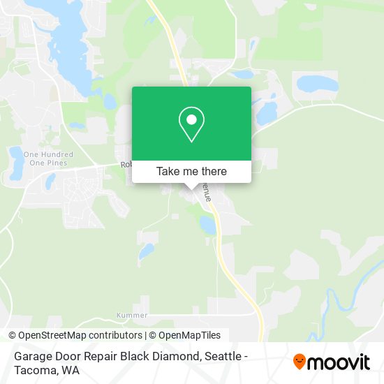 Garage Door Repair Black Diamond map