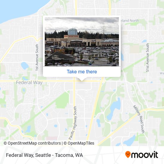 Mapa de Federal Way