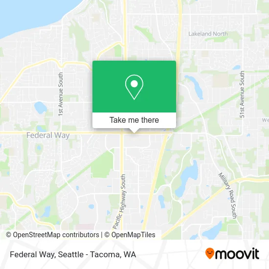 Federal Way map