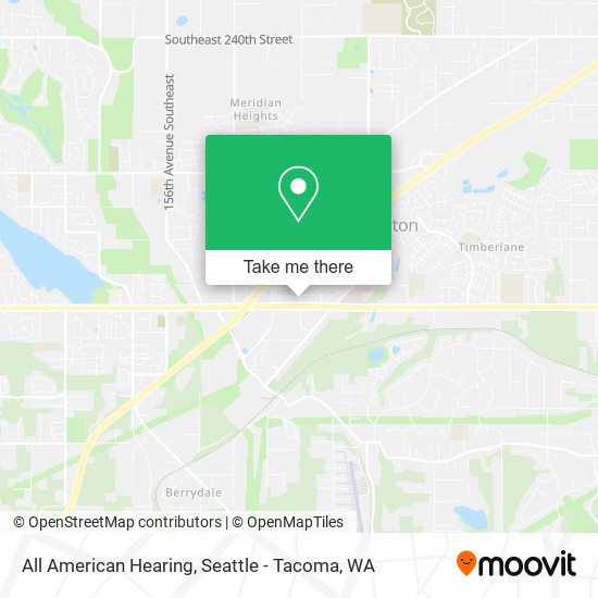 All American Hearing map