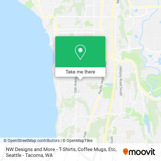 NW Designs and More - T-Shirts, Coffee Mugs, Etc map