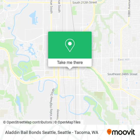 Mapa de Aladdin Bail Bonds Seattle