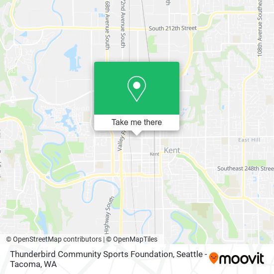 Thunderbird Community Sports Foundation map