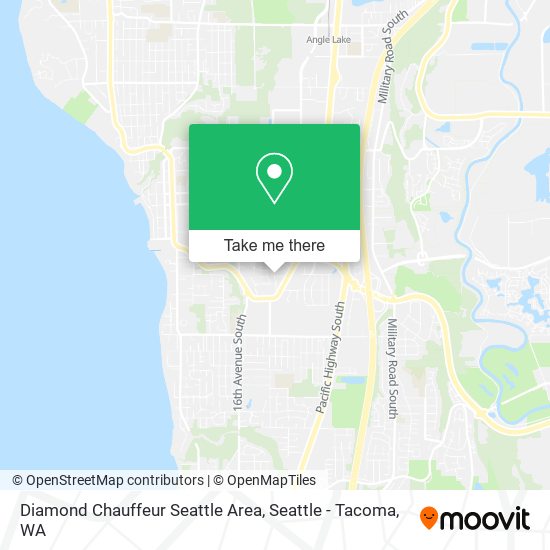 Mapa de Diamond Chauffeur Seattle Area