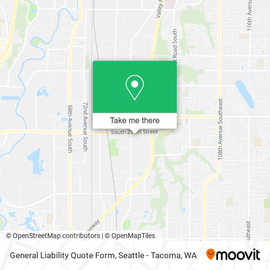 Mapa de General Liability Quote Form