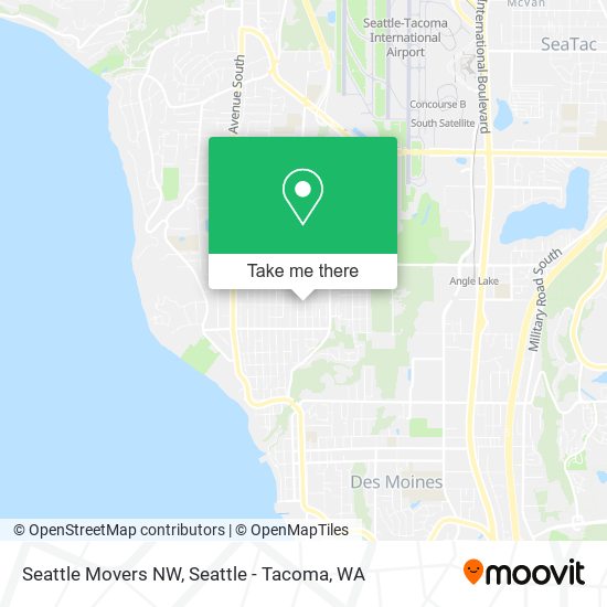 Mapa de Seattle Movers NW