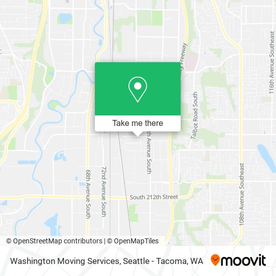 Mapa de Washington Moving Services