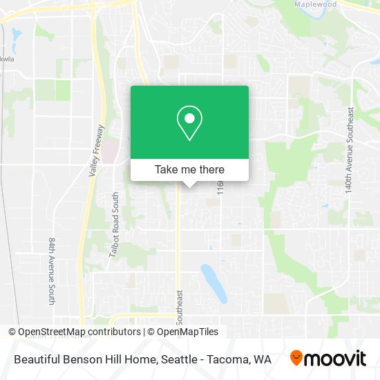 Beautiful Benson Hill Home map