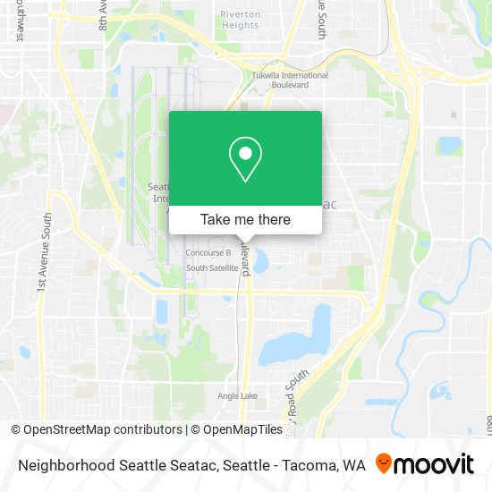 Neighborhood Seattle Seatac map