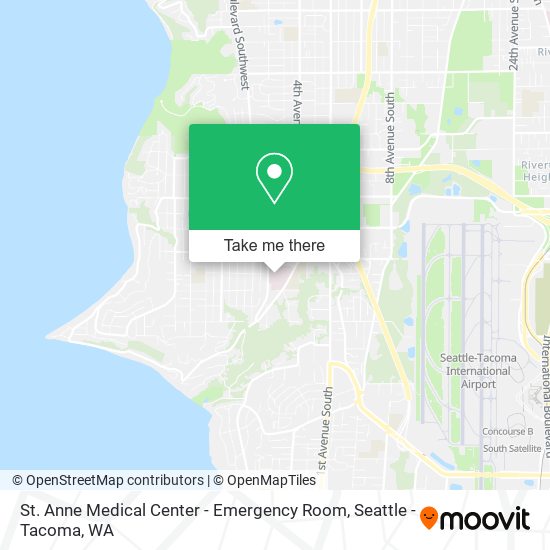 Mapa de St. Anne Medical Center - Emergency Room