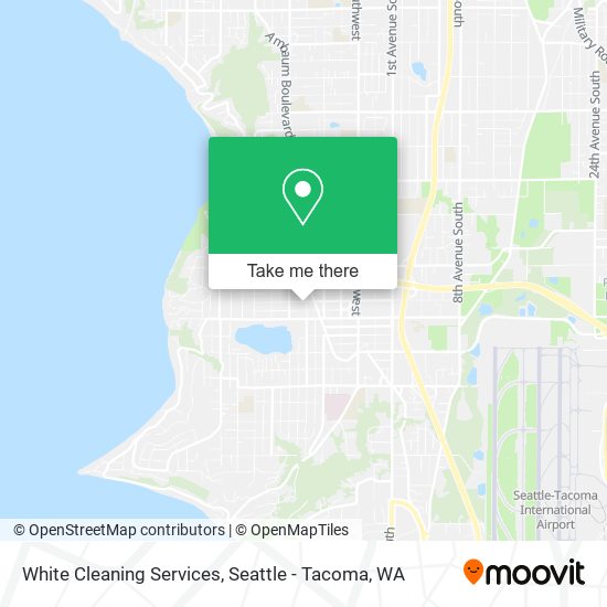 White Cleaning Services map