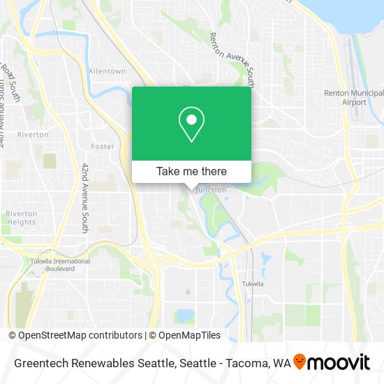Mapa de Greentech Renewables Seattle