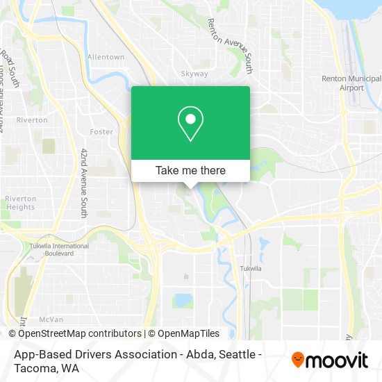 Mapa de App-Based Drivers Association - Abda