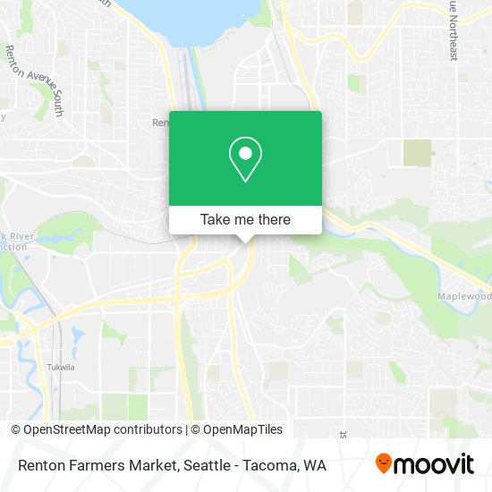 Renton Farmers Market map