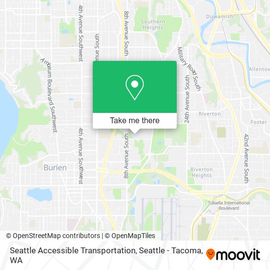 Mapa de Seattle Accessible Transportation