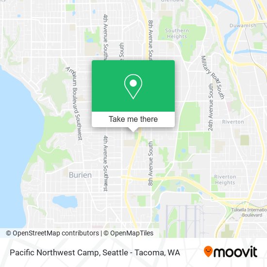 Pacific Northwest Camp map