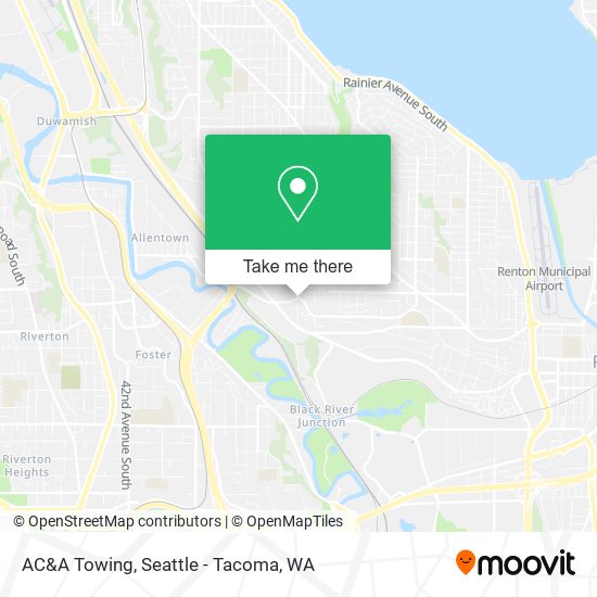 Mapa de AC&A Towing
